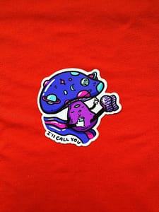 Mushroom Sticker | Cute Mushrooms, Cute Fungi Sticker, Waterproof Stickers, Plant Stickers, Funghi Sticker, Waterproof Vinyl Sticker